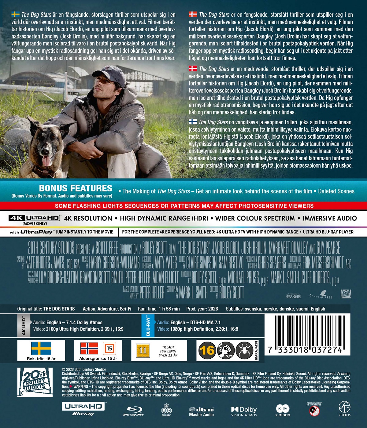 The Dog Stars (4K Ultra HD + Blu-ray) - 2