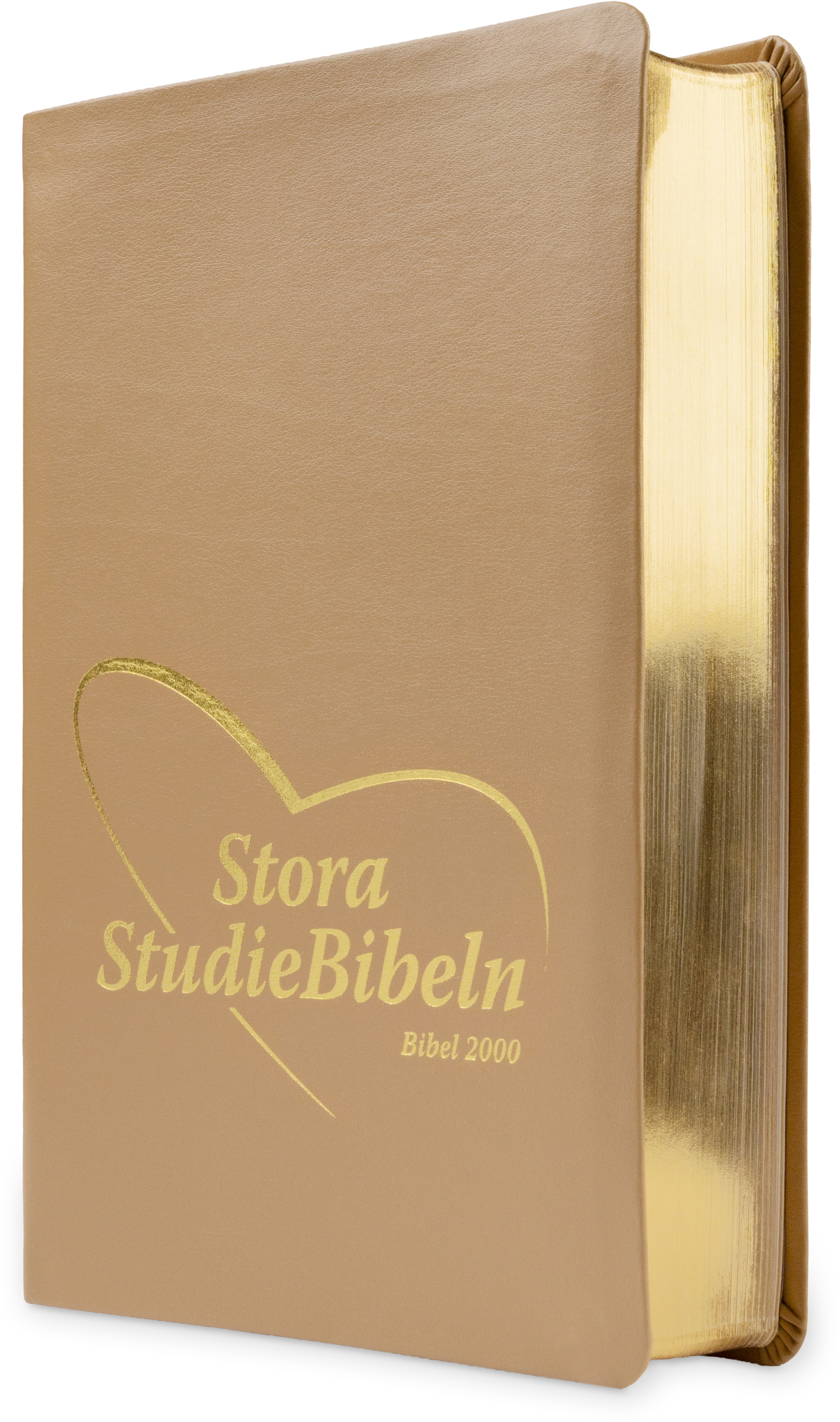 Stora StudieBibeln - Bonded leather Brun