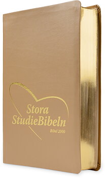 Stora StudieBibeln - Bonded leather Brun