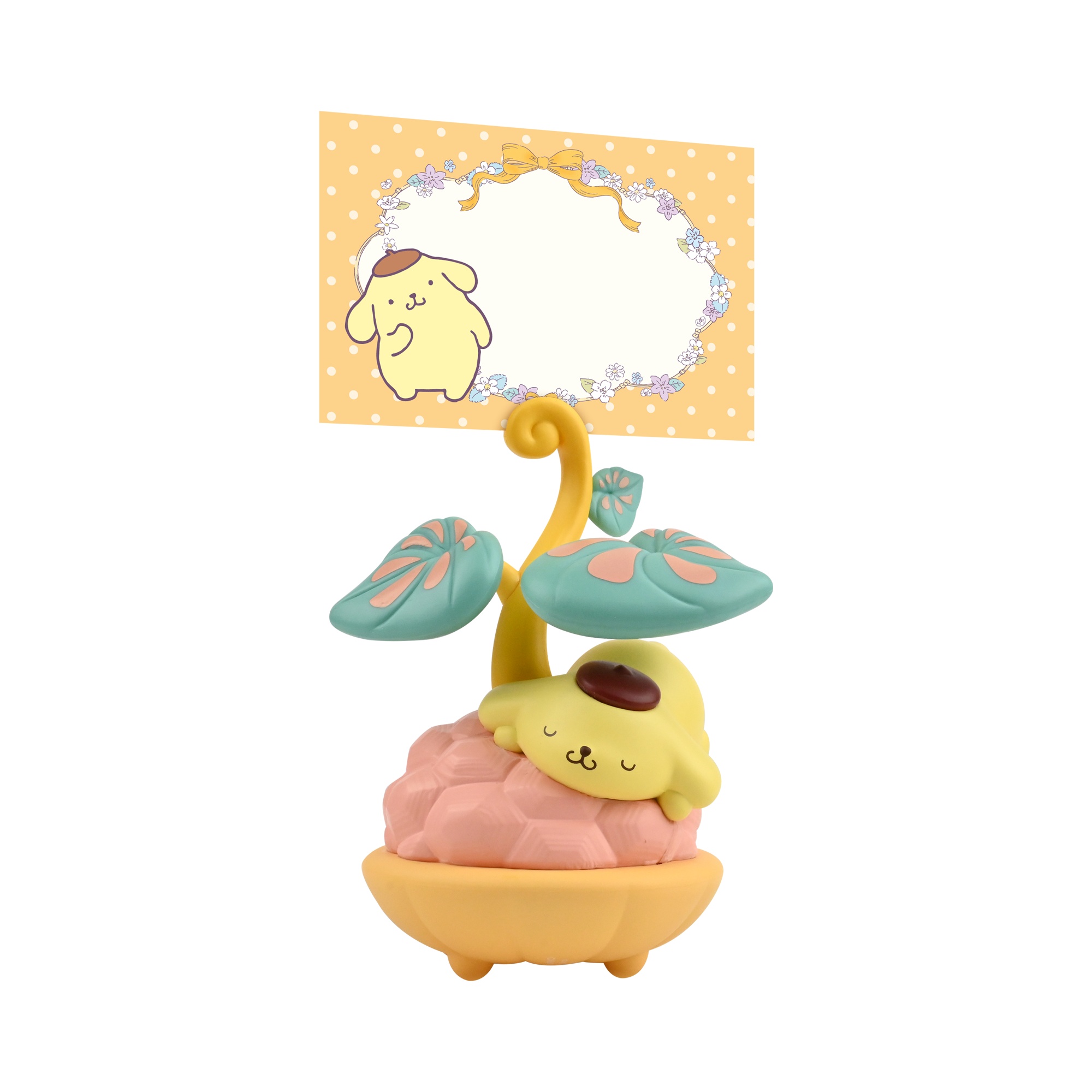 Pompompurin YuMe Memo Stand Potted Delight - Sanrio Figur med Memostativ 10,8 cm - 4