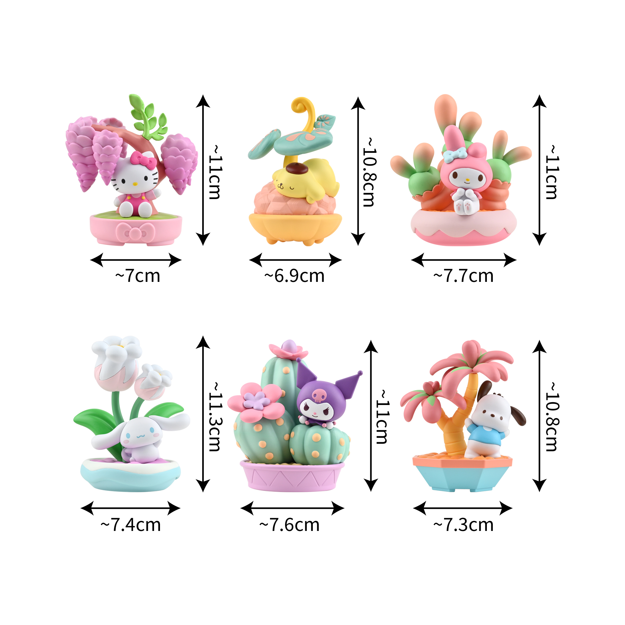 Pompompurin YuMe Memo Stand Potted Delight - Sanrio Figur med Memostativ 10,8 cm - 10