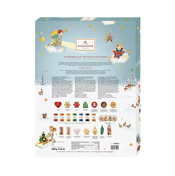 Adventskalender med Nougat, Choklad & Marsipan – Jultomte 500g