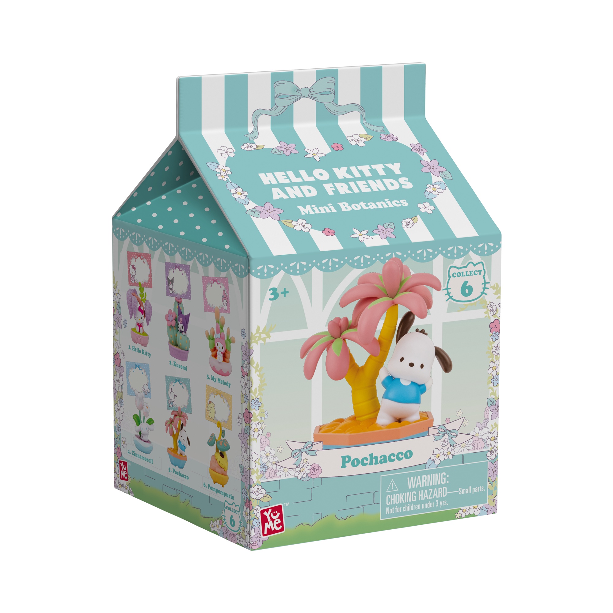 Pochacco YuMe Memo Stand Potted Delight - Sanrio Figur med Memostativ 10,8 cm - 7
