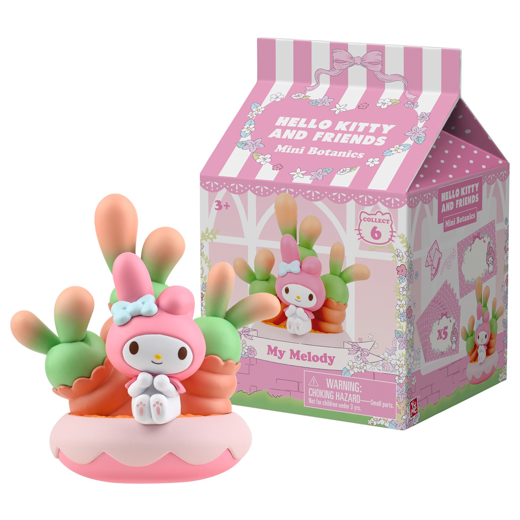 My Melody YuMe Memo Stand Potted Delight - Sanrio Figur med Memostativ 11 cm