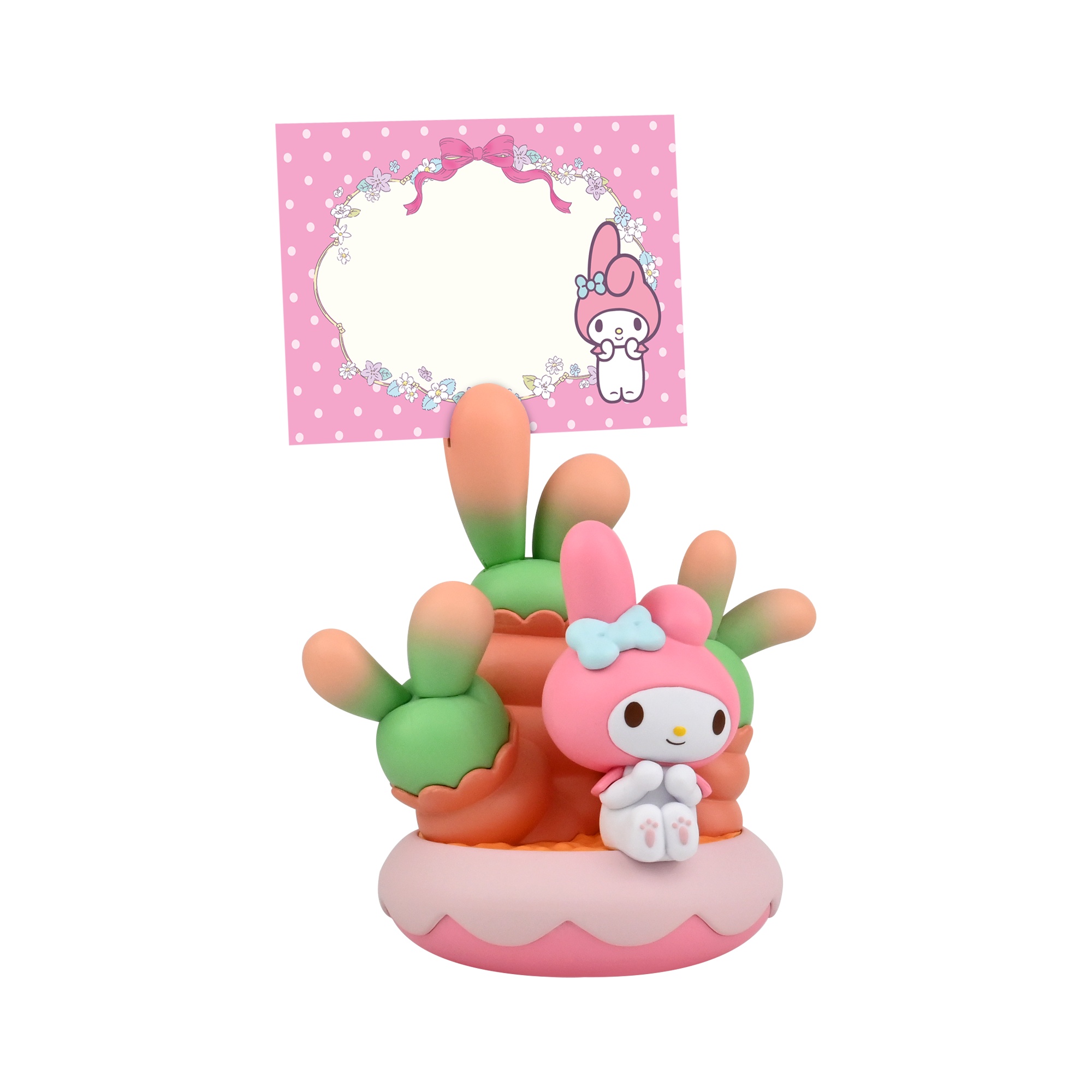 My Melody YuMe Memo Stand Potted Delight - Sanrio Figur med Memostativ 11 cm - 4