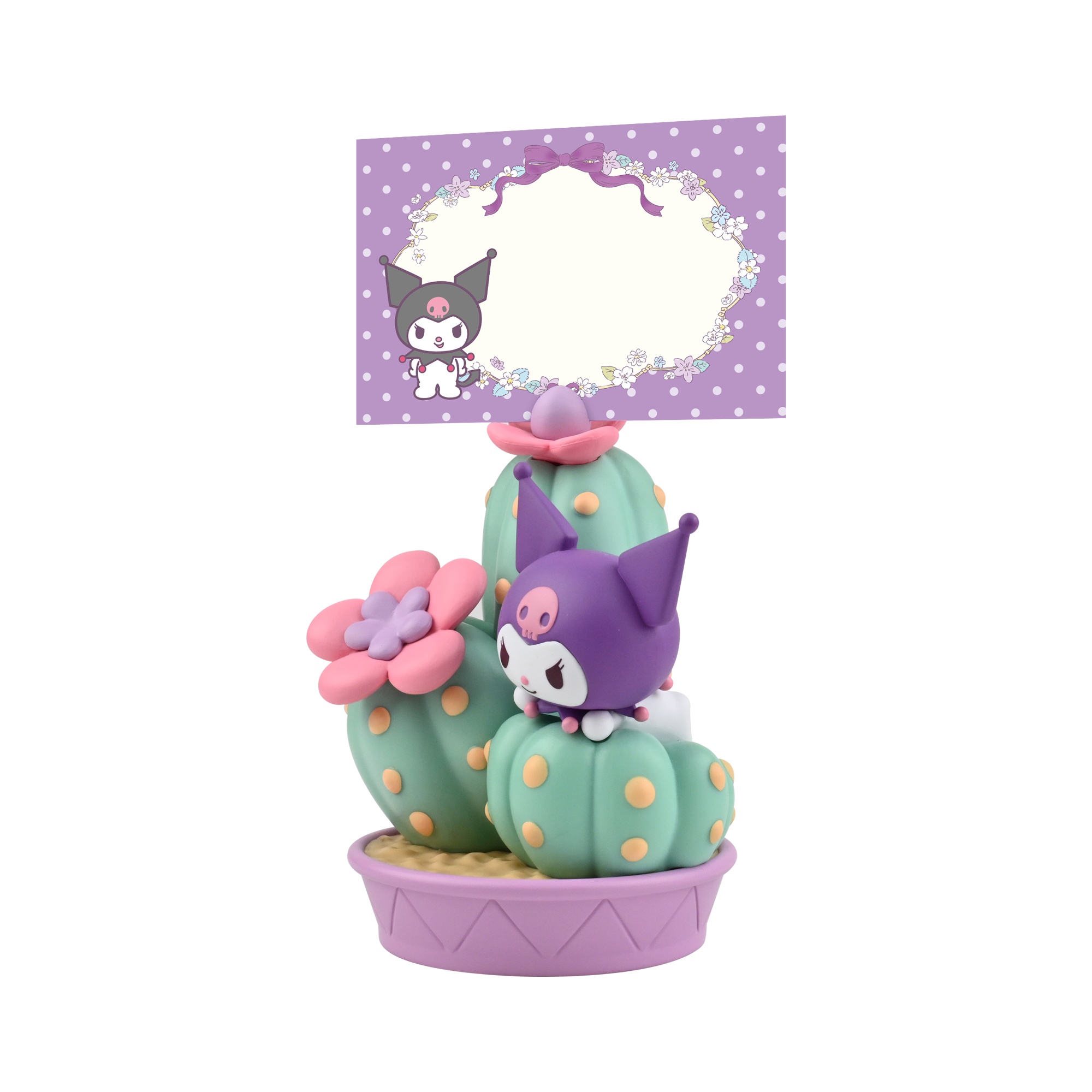 Kuromi YuMe Memo Stand Potted Delight - Sanrio Figur med Memostativ 11 cm - 3
