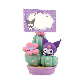 Kuromi YuMe Memo Stand Potted Delight - Sanrio Figur med Memostativ 11 cm