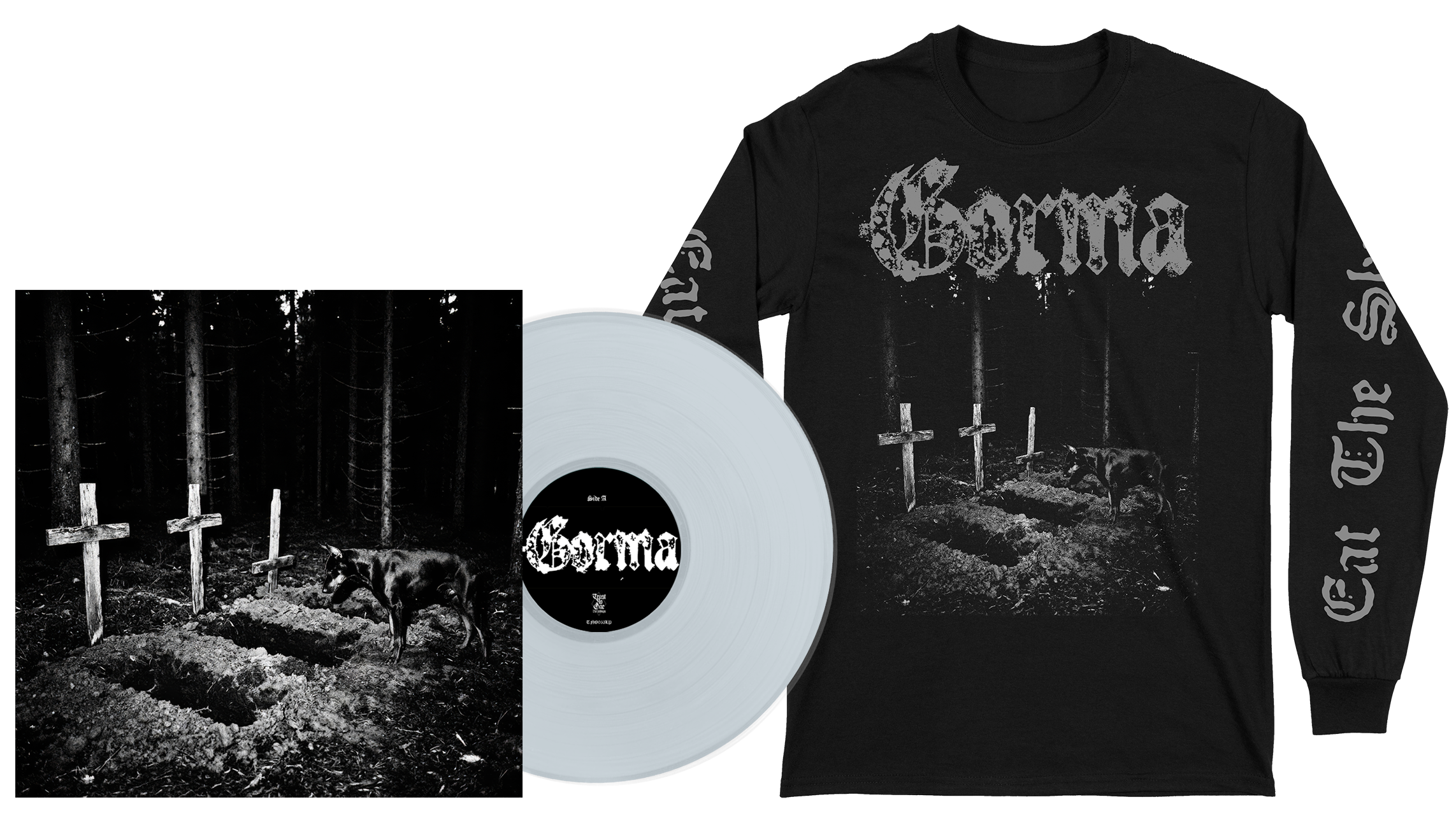 GORMA - Eat The Sky LP (GRÅ VINYL) + Longsleeve BUNDLE (PRE-ORDER)