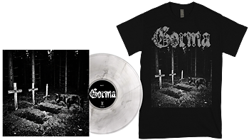GORMA - Eat The Sky LP (CLEAR VINYL) + T-shirt BUNDLE (PRE-ORDER)