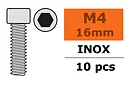 G-Force GF-0200-017 Hex Socket Head Screw - M4X16 - Stainless Steel - 10 pcs