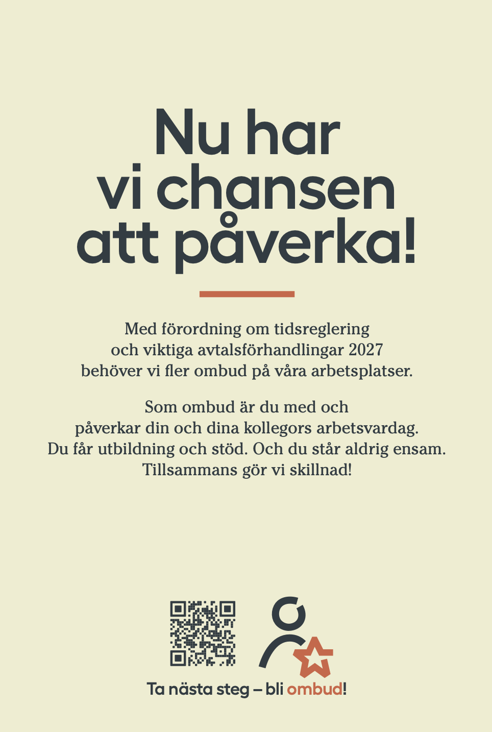 Din röst gör skillnad! (Bli ombud!) – vykort A6 - 2