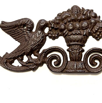 Klassiskt väggornament i gjutjärn lantlig stil