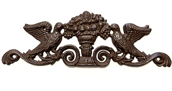 Klassiskt väggornament i gjutjärn lantlig stil