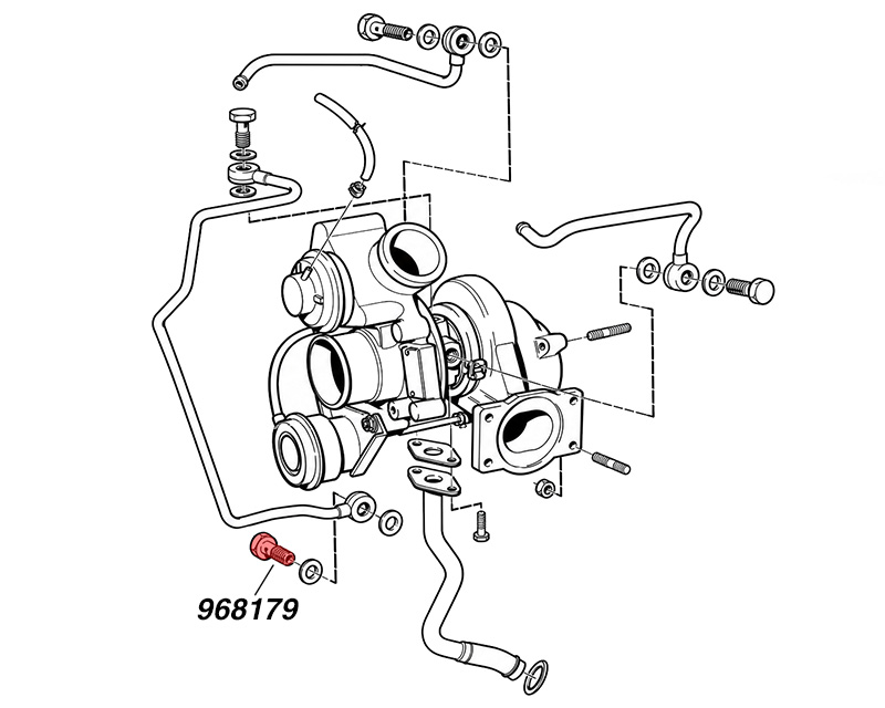 Hålskruv M14x1-5 26mm för bänslefilter, turbo aggregat mm - 3