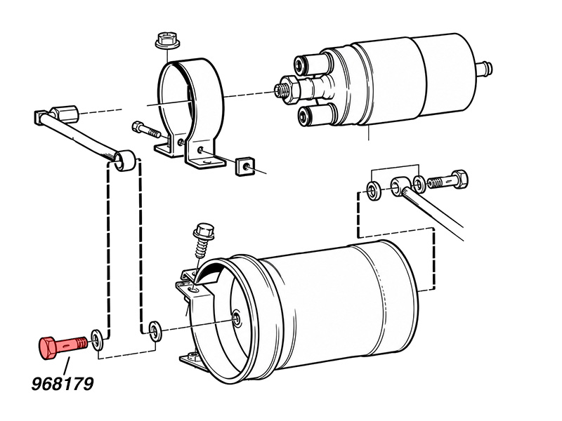Hålskruv M14x1-5 26mm för bänslefilter, turbo aggregat mm - 2