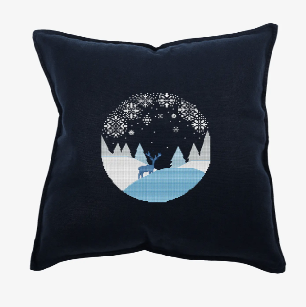 Starry Night Free Cross Stitch pattern when purchase 4 skeins of DMC   - 2