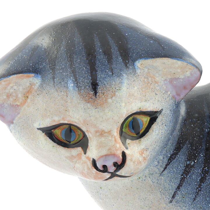 トーマス・ヘルストローム  明るい猫  Cat    (22/15cm)  1960年代  #6097 (2)