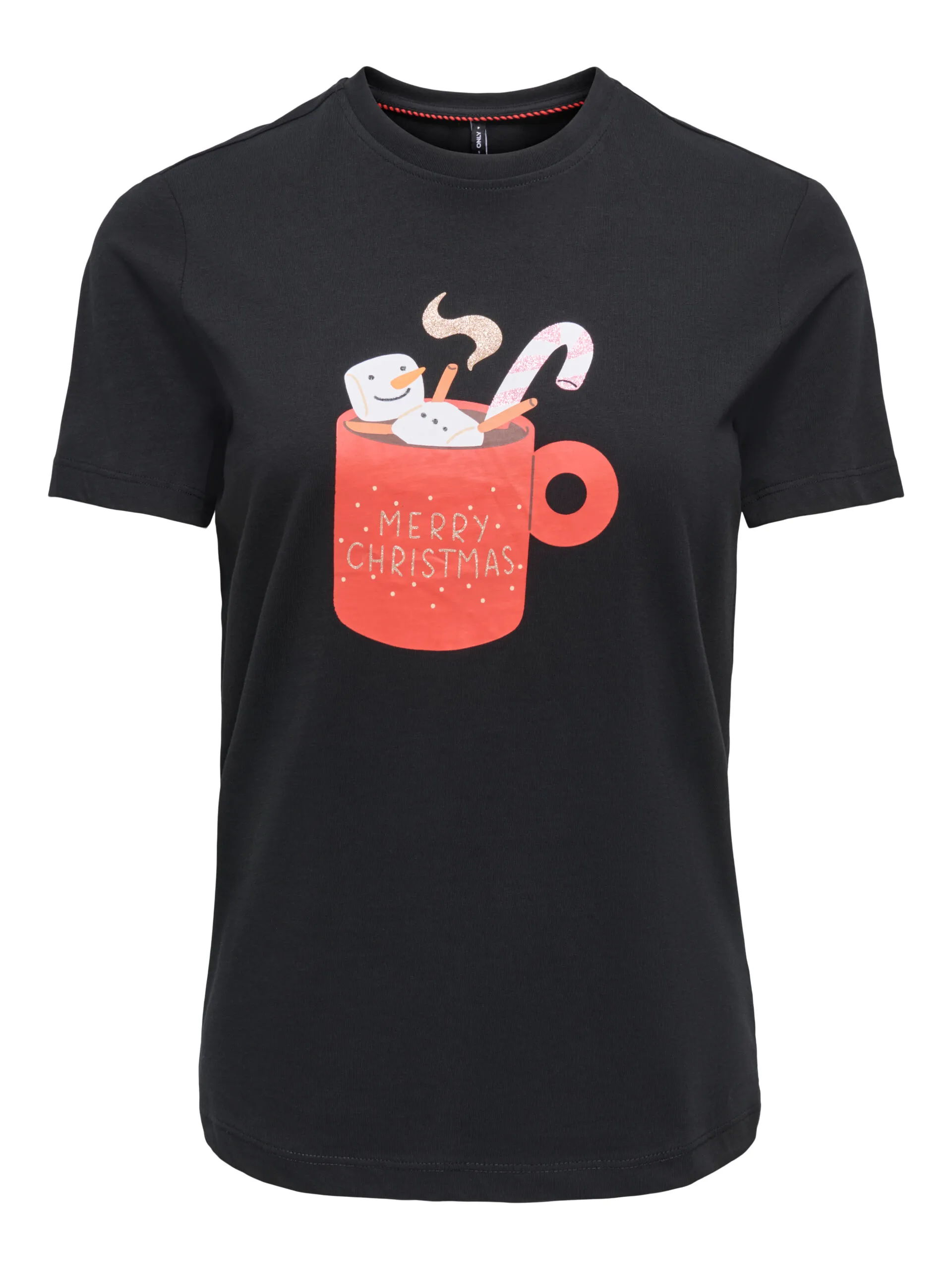 Only - Xmas Kopp T-shirt Svart