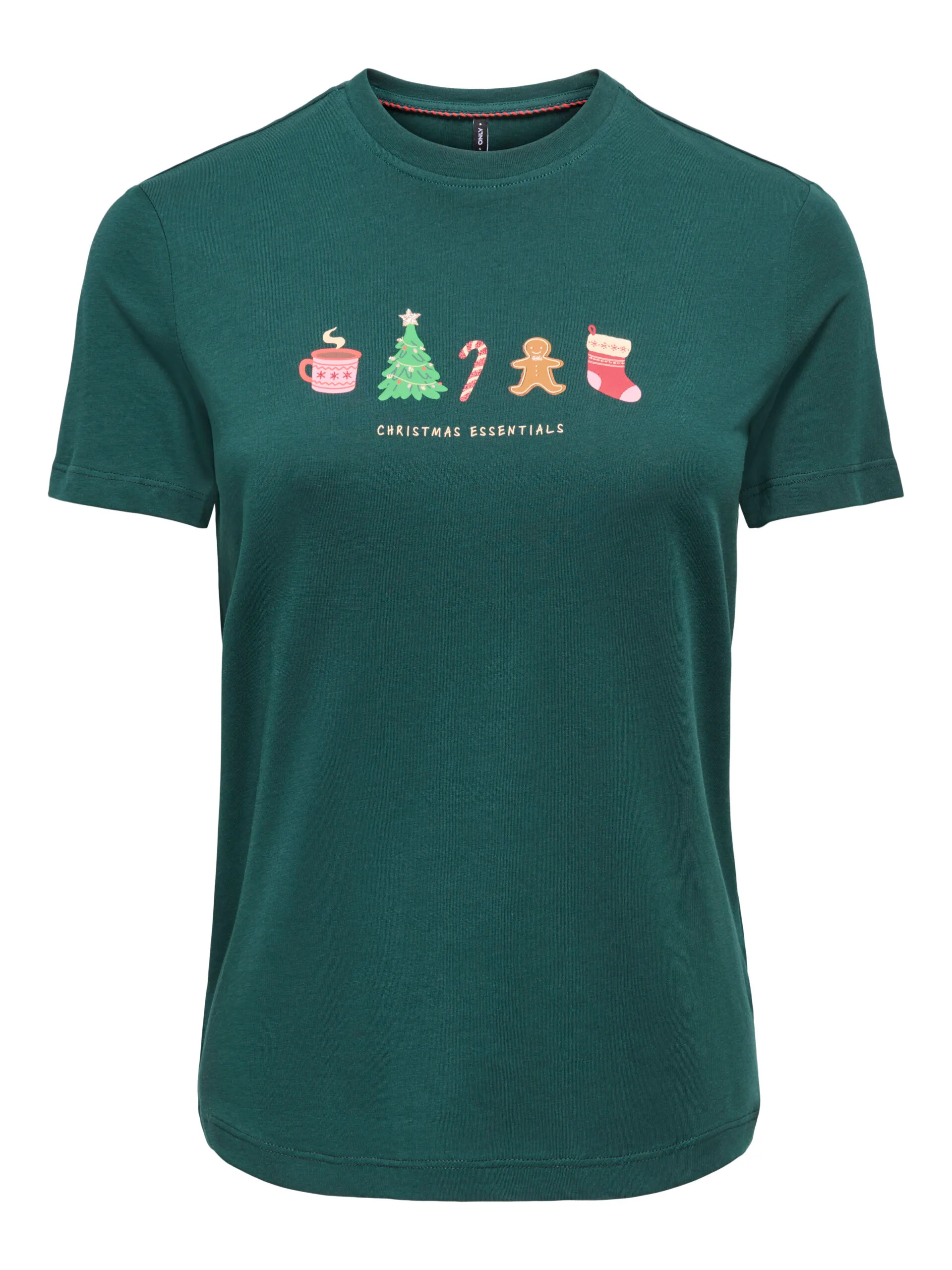 Only - Xmas T-shirt Grön