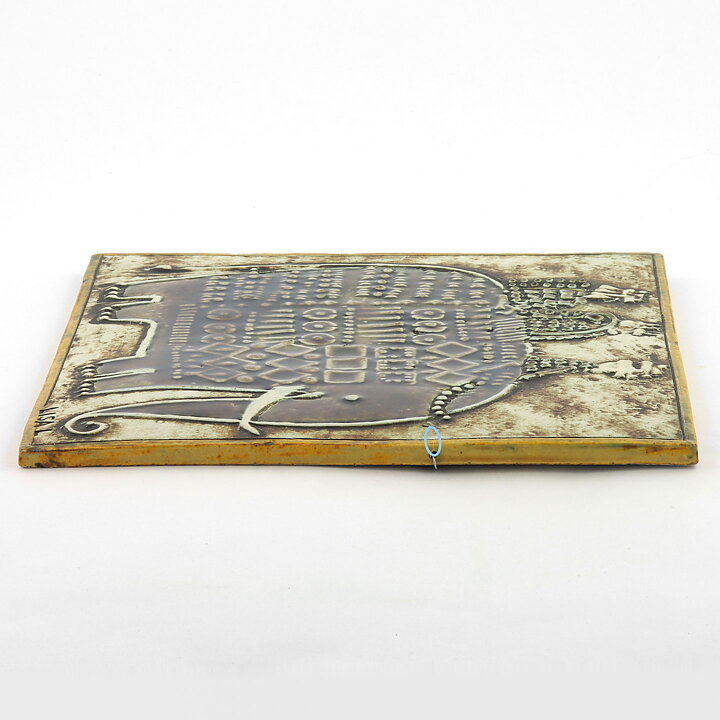 Lisa Larson (Unik 1961) Exceptional Elephant Wall Plaque 23 cm <Studio Production> (1)