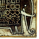 Lisa Larson (Unik 1961) Exceptional Elephant Wall Plaque 23 cm <Studio Production> (1)