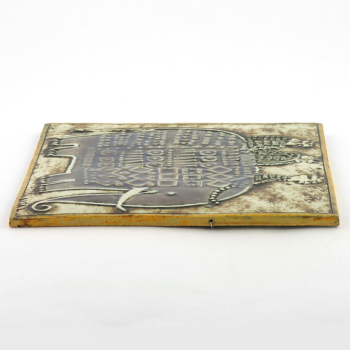 Lisa Larson (Unik 1961) Exceptional Elephant Wall Plaque 23 cm <Studio Production> (1)