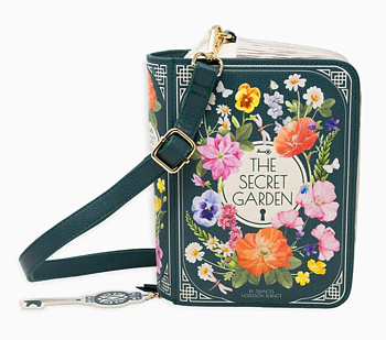 Steel Mill & Co : The Secret Garden Crossbody Bag - Bokformad handväska i vegan leather