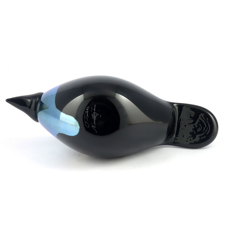 Oiva Toikka (1982) Crow (Varis) Glass Bird 25/11 cm (3)