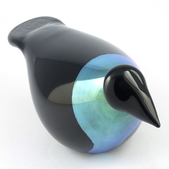 Oiva Toikka (1982) Crow (Varis) Glass Bird 25/11 cm (3)