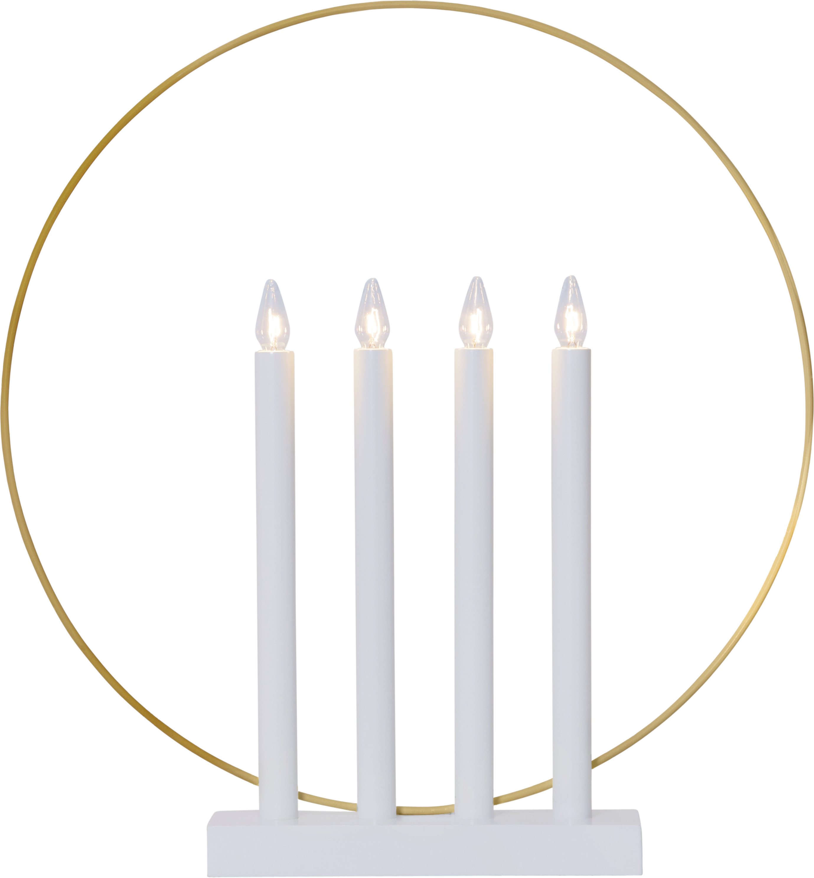 Adventsljusstake Glory vit 45 cm