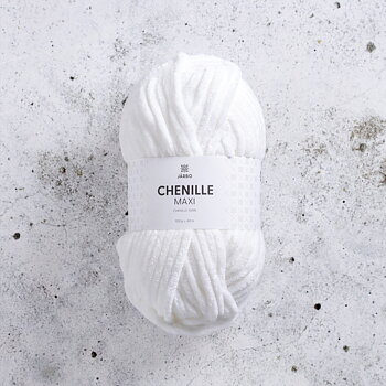 Chenille Maxi 100g  White Chrisp