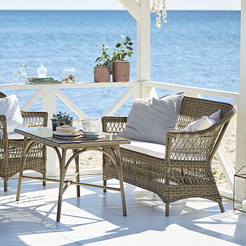 Rottingsoffa Charlot 2-sits Antique Sika-design