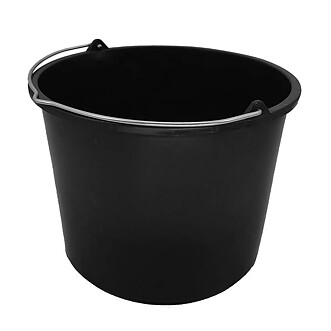 Hink plast svart 12 L.