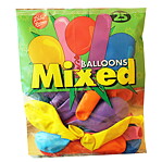 Ballong avlånga/runda 25-pac