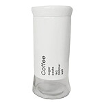 Kaffeburk glas/vit 200mm.text