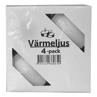 Lyktljus (värmeljus) 4-p 8 tim
