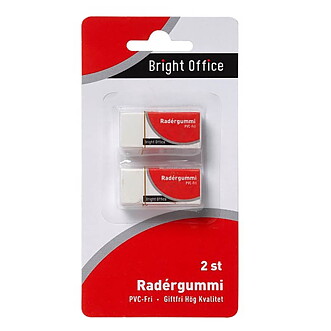 Radergummi 2-pack.