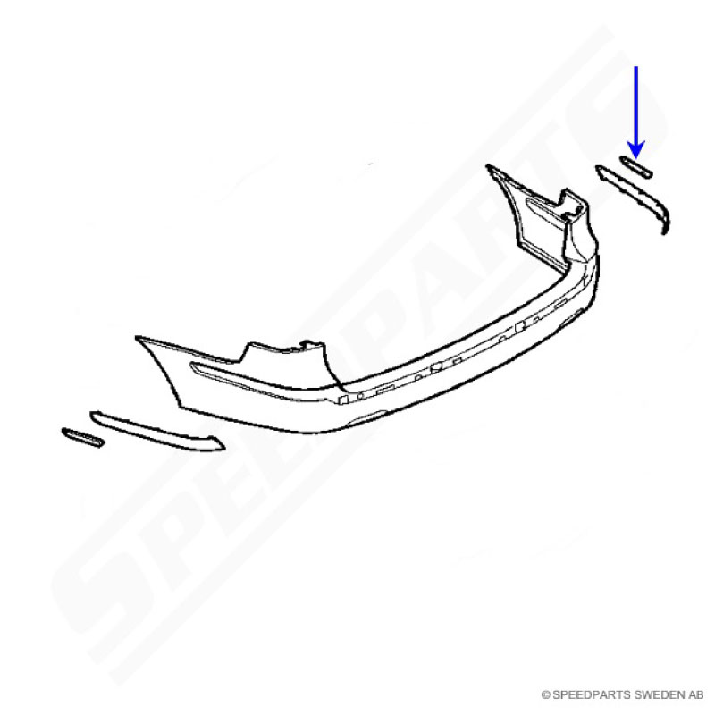 Side reflex  9-3 5D 06-07 RR US - 2