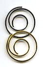 Gold & Silver Spiral Clips (25)