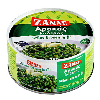 green peas cooked in oil 280g, zanae