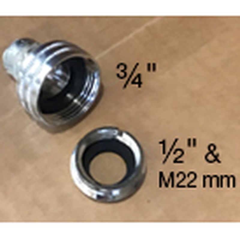 Nito - Koppling - hane med 1/2", 3/4" med m22 - 2