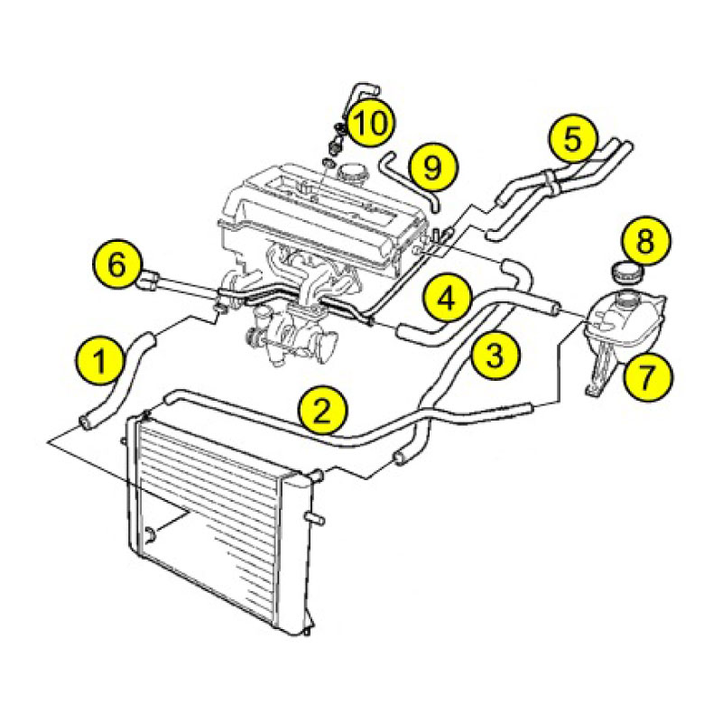 Hose / Pipe -> Throttle body (9) - 3