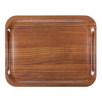 Bricka teak 36 × 28 cm ,  anti-slip