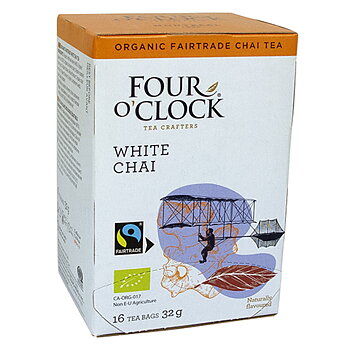 Vitt Chai 16 påsar , Eko & Fairtrade Four O'Clock