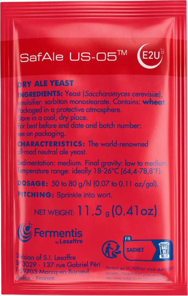 Fermentis SafAle US-05, 11.5 g