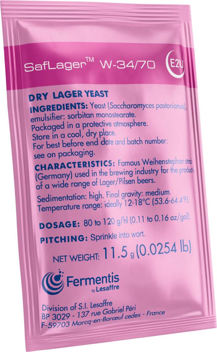 Fermentis SafLager W-34/70, 11.5 g - 2