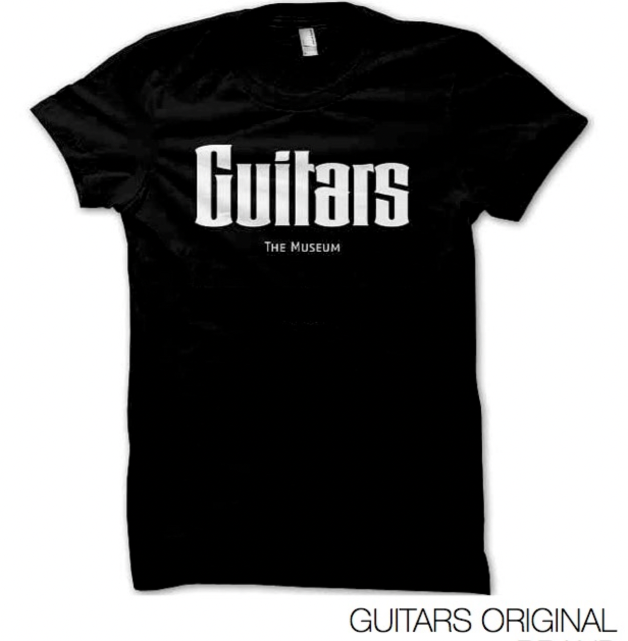 (S) T-shirt. Guitars - The Museum. Black. Small