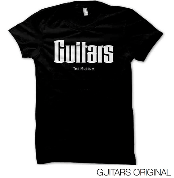 (L) T-shirt. Guitars - The Museum. Black. Large