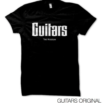 (XL) T-shirt. Guitars - The Museum. Black. X-Large.