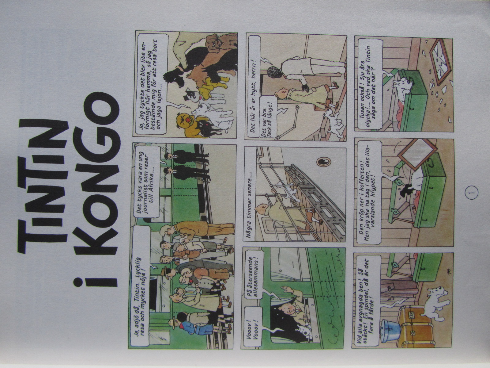 Tintin 22 Tintin i Kongo 1:a uppl. 1978 Vg - 3